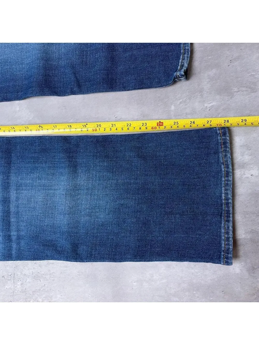 Y2K Blue True Religion Grunge Ricky Straight Denim Jeans